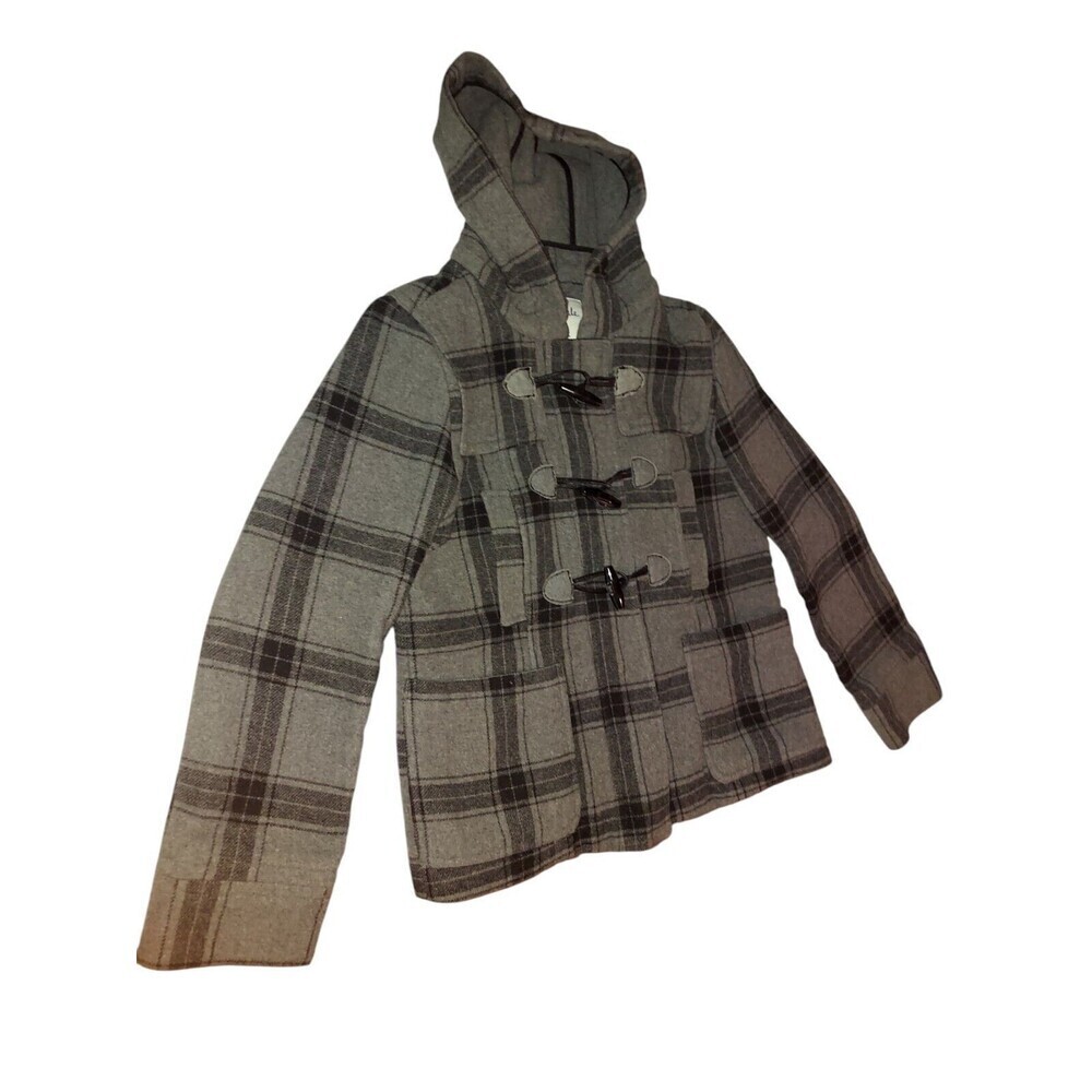 AEROPOSTALE Eighty Seven Women's Size L Gray/Black Jacket Hooded Coat - Picture 2 of 8